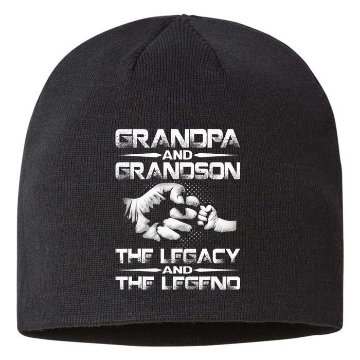 Grandpa And Grandson The Legend And The Legacy Sustainable Beanie