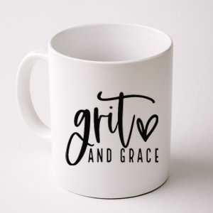 Grit and Grace Positive Quotes Christian Sayings Coffee Mug