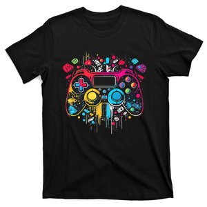 Gamer Aesthetic Graphic Gaming Video Games Boys Teens  T-Shirt