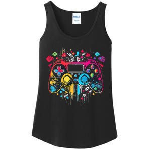 Gamer Aesthetic Graphic Gaming Video Games Boys Teens  Ladies Essential Tank