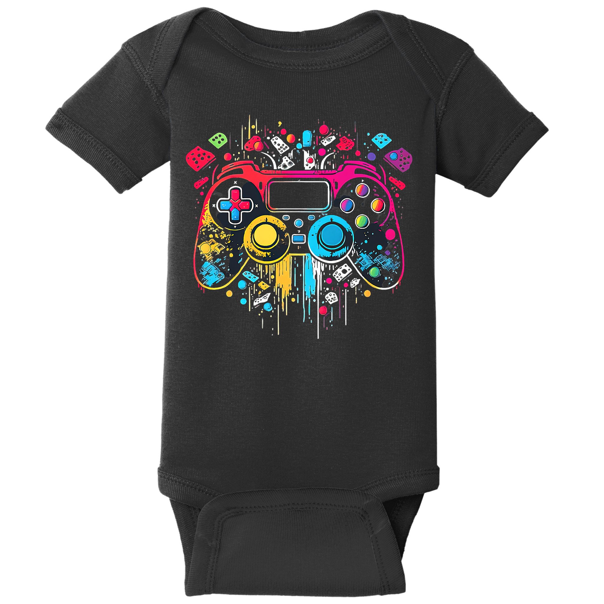 Gamer Aesthetic Graphic Gaming Video Games Boys Teens  Baby Bodysuit