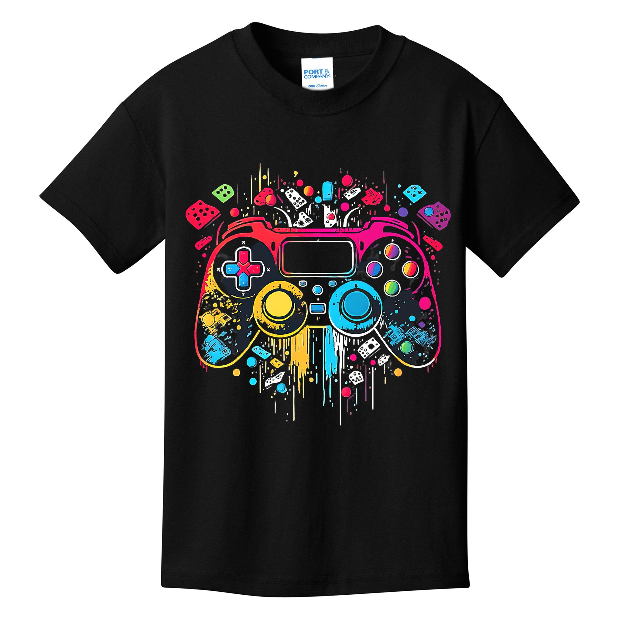 Gamer Aesthetic Graphic Gaming Video Games Boys Teens  Kids T-Shirt
