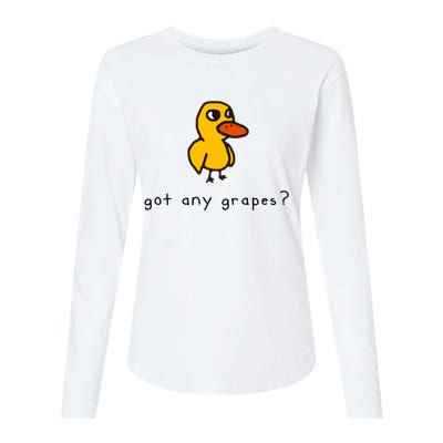 Got Any Grapes? Funny Womens Cotton Relaxed Long Sleeve T-Shirt