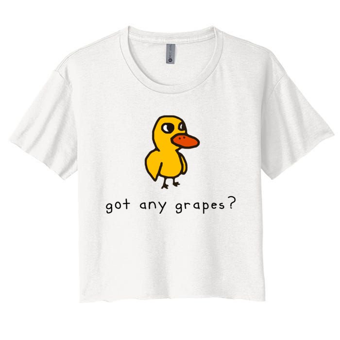 Got Any Grapes? Funny Women's Crop Top Tee