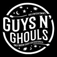 Guys And Ghouls Halloweentown Broom Shop Flexfit Unipanel Trucker Cap