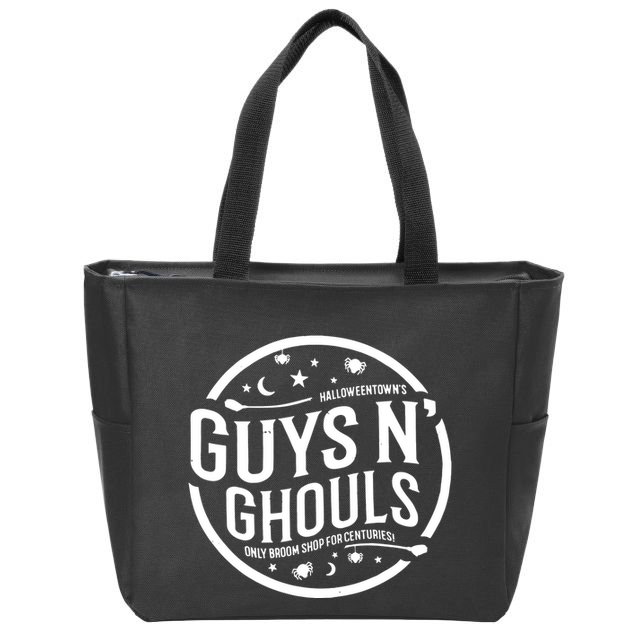 Guys And Ghouls Halloweentown Broom Shop Zip Tote Bag