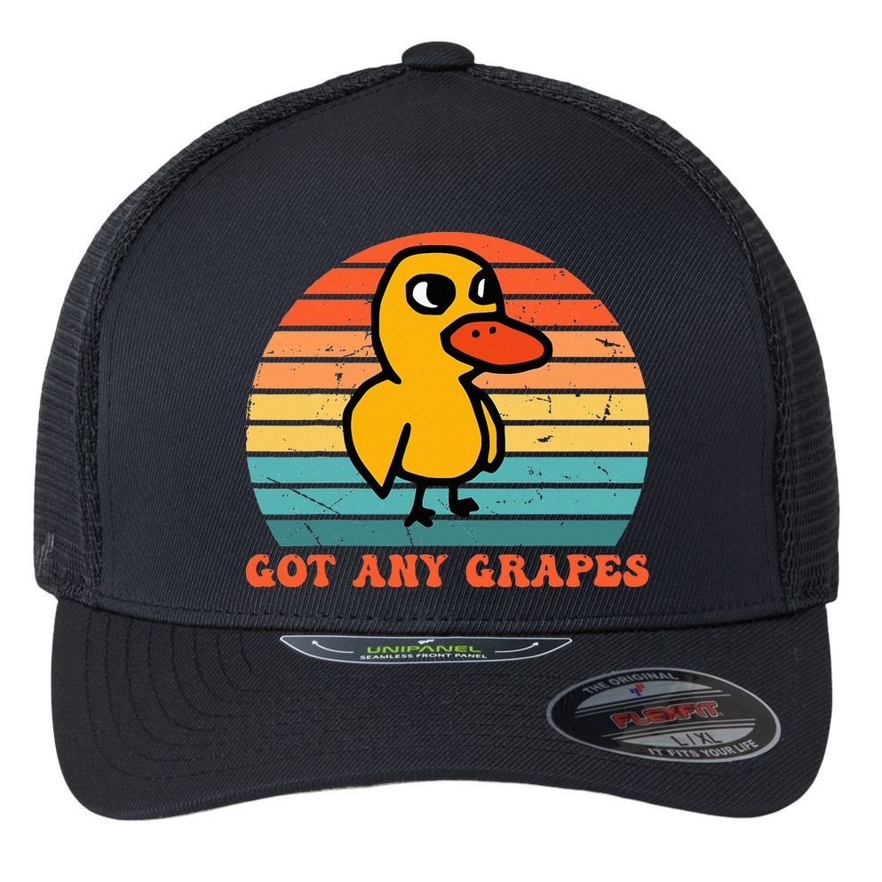 Got Any Grapes Duck Vintage Flexfit Unipanel Trucker Cap