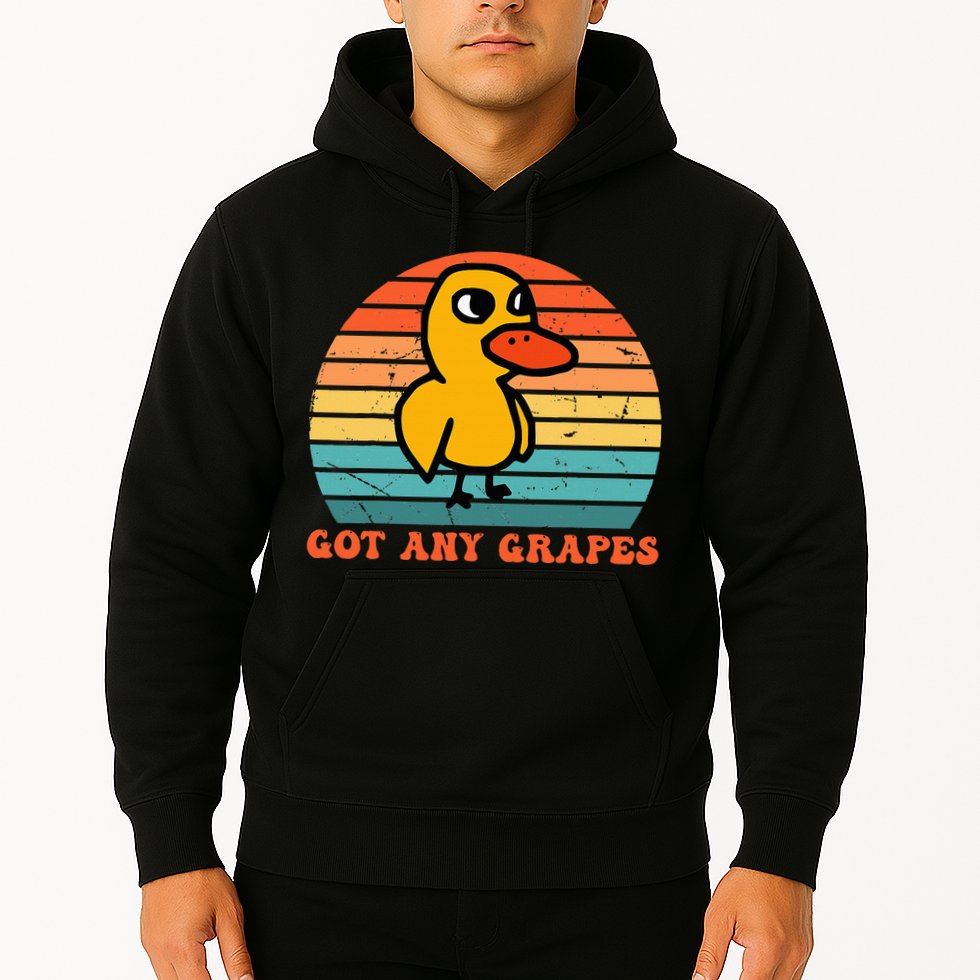 Got Any Grapes Duck Vintage Hoodie