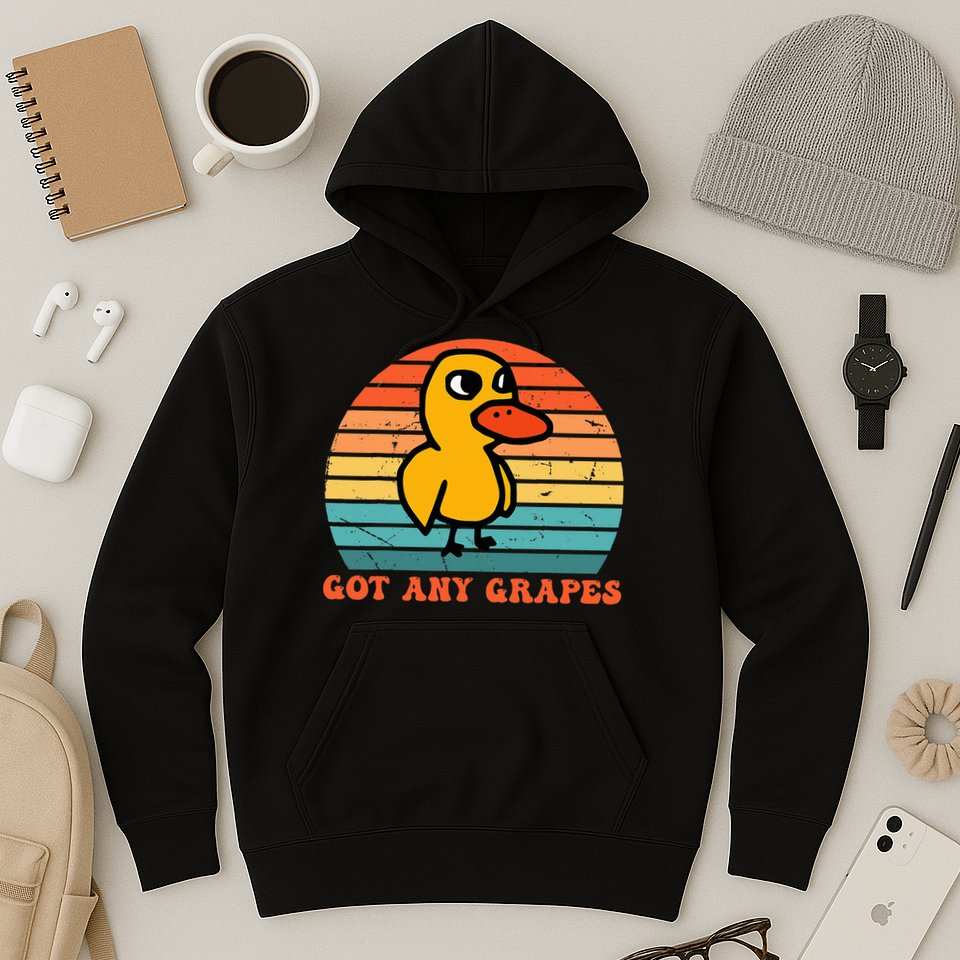 Got Any Grapes Duck Vintage Hoodie
