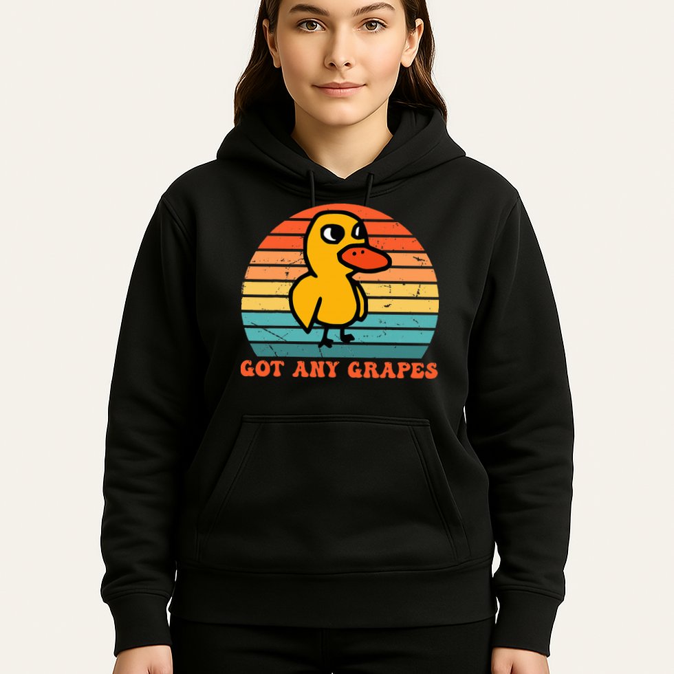 Got Any Grapes Duck Vintage Hoodie