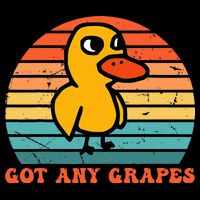 Got Any Grapes Duck Vintage Bucket Hat