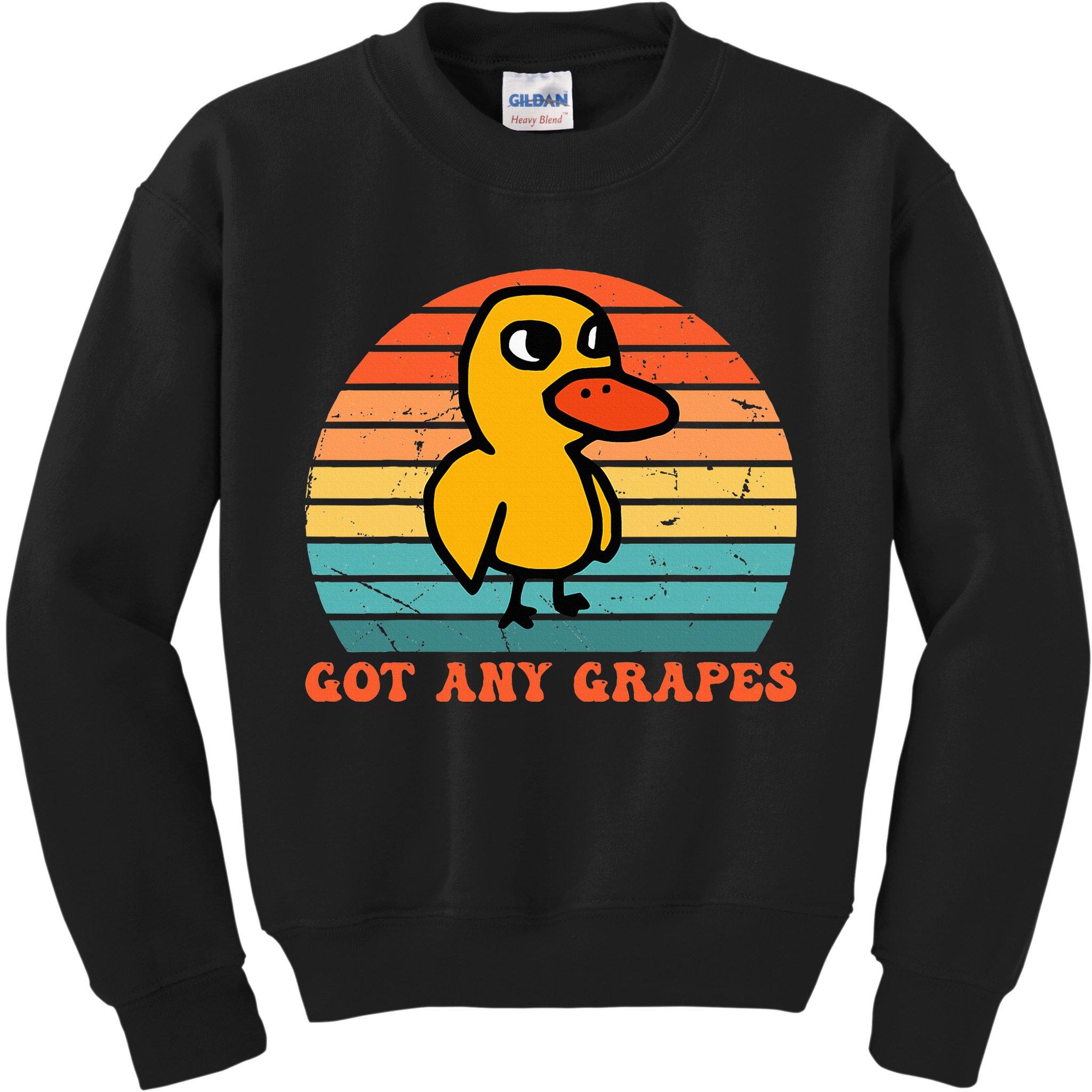 Got Any Grapes Duck Vintage Kids Sweatshirt
