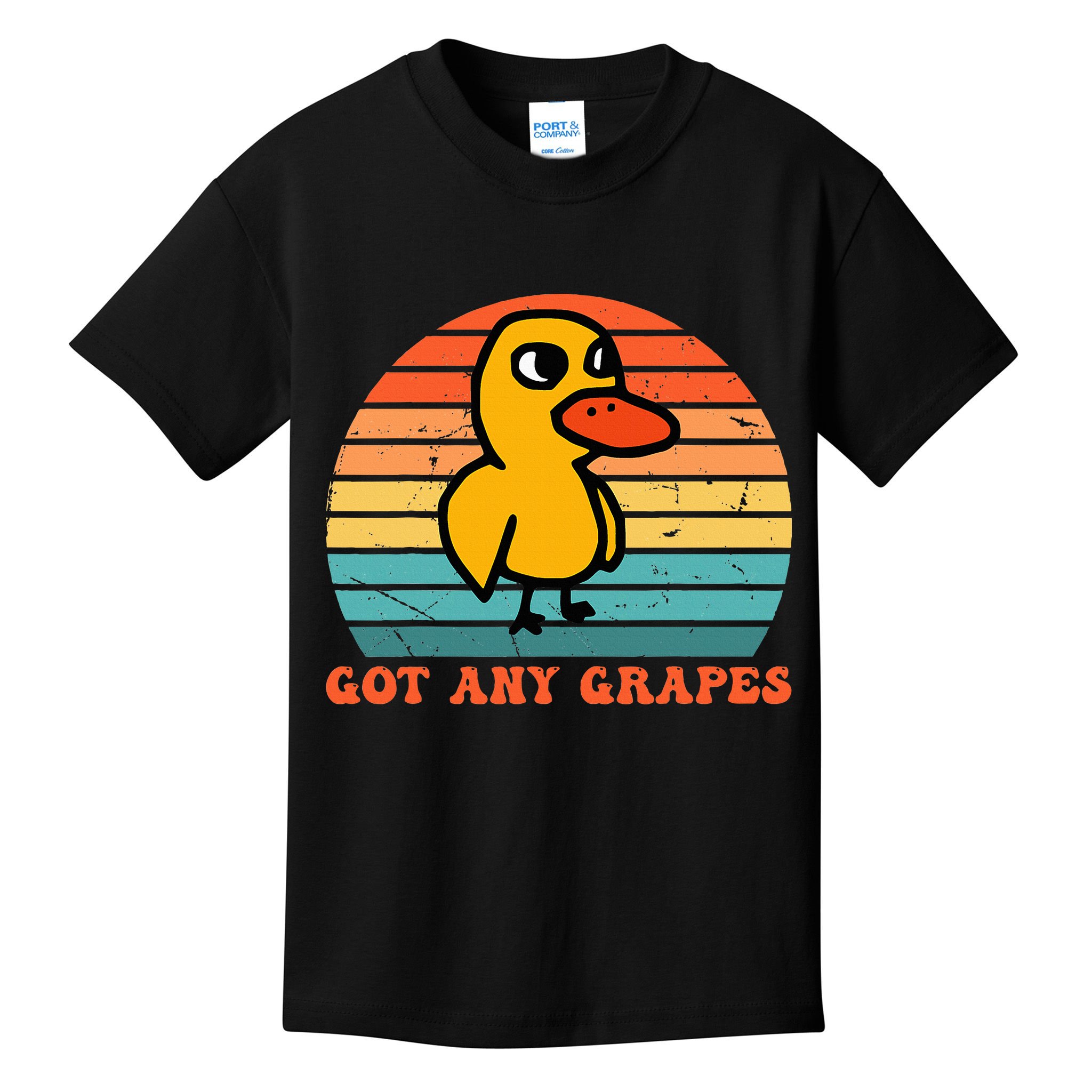 Got Any Grapes Duck Vintage Kids T-Shirt