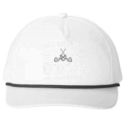 Golf Apparel Golf Club Funny Joke Outdoor Sport Snapback Five-Panel Rope Hat