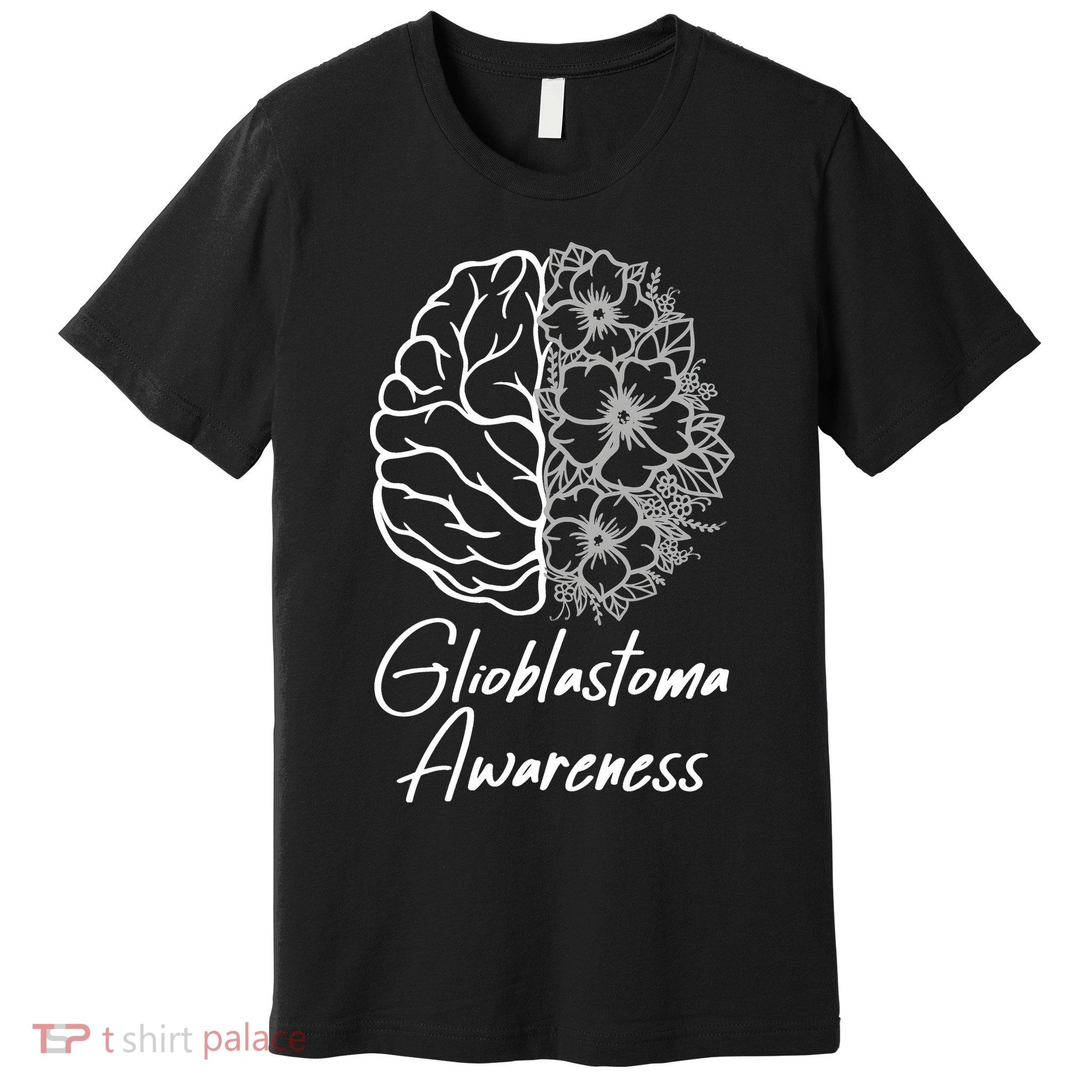 Glioblastoma Awareness Gray Ribbon Premium T-Shirt