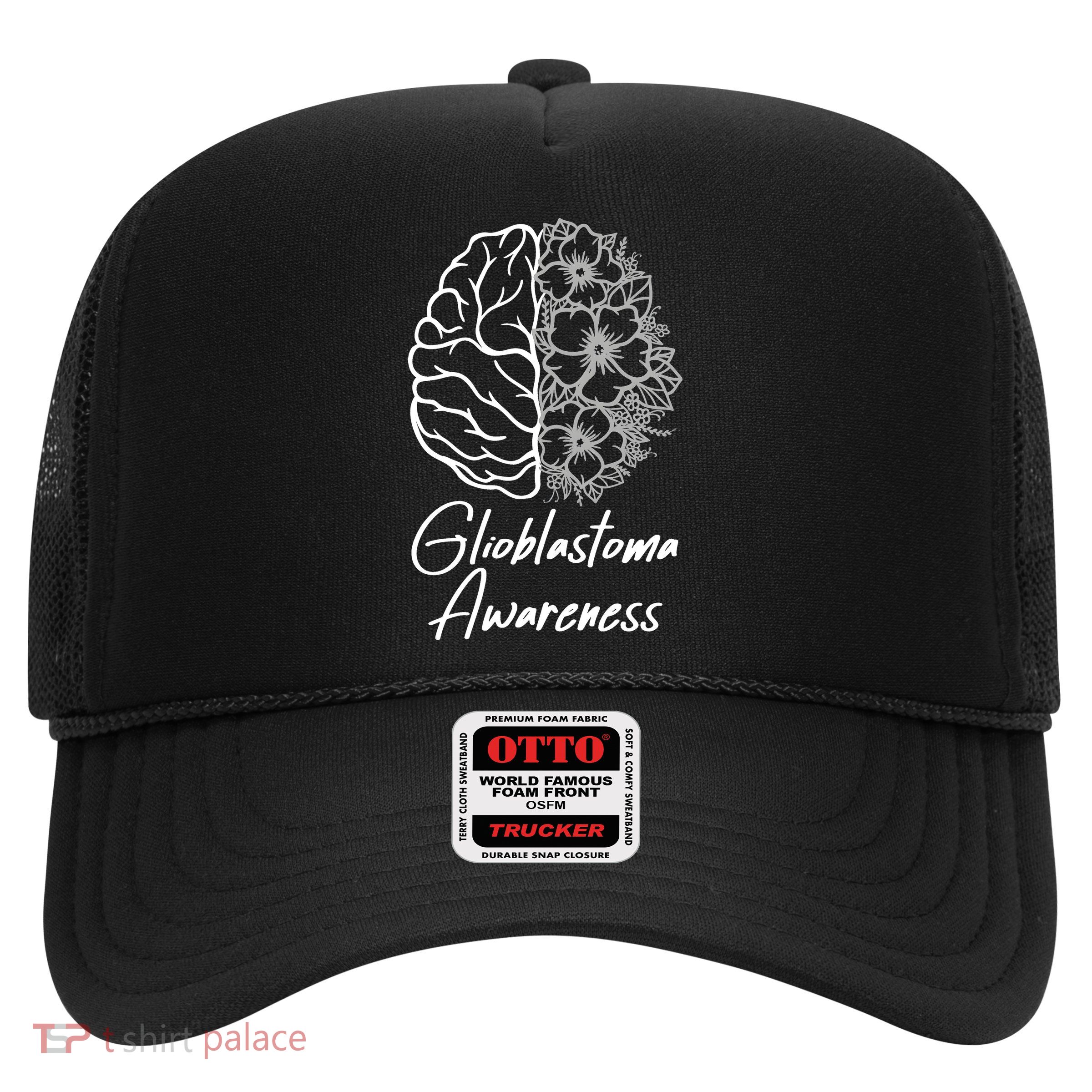 Glioblastoma Awareness Gray Ribbon Trucker Hat