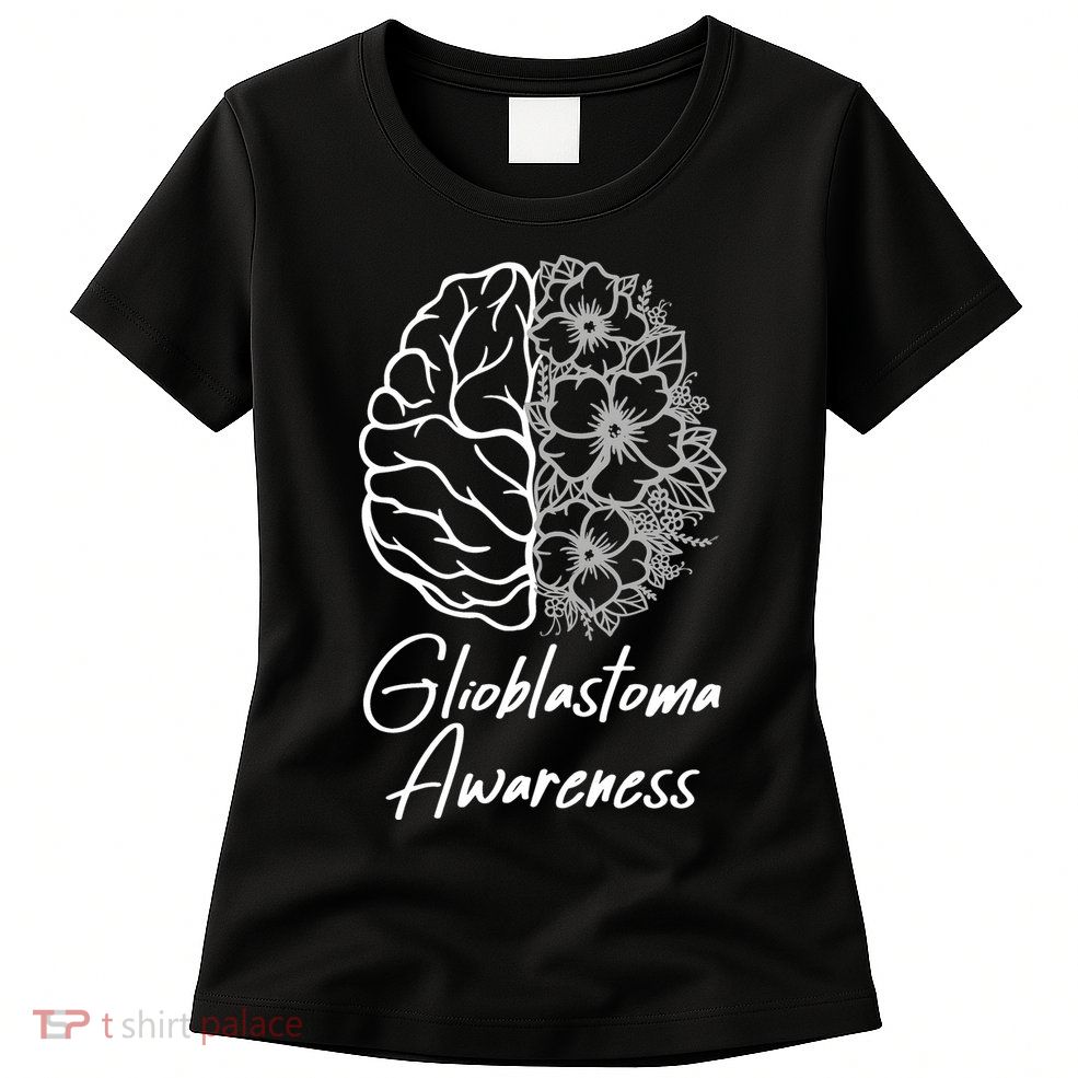 Glioblastoma Awareness Gray Ribbon Womens T-Shirt