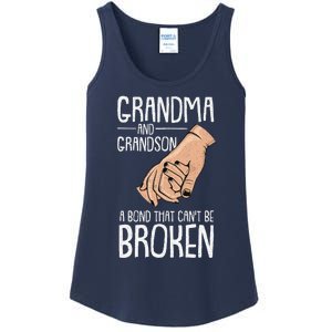 Grandma And Grandson A Bond That Cant Be Broken Autism Gift Ladies Essential Tank