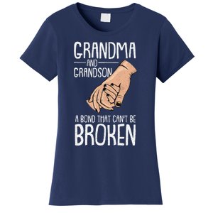 Grandma And Grandson A Bond That Cant Be Broken Autism Gift Women's T-Shirt