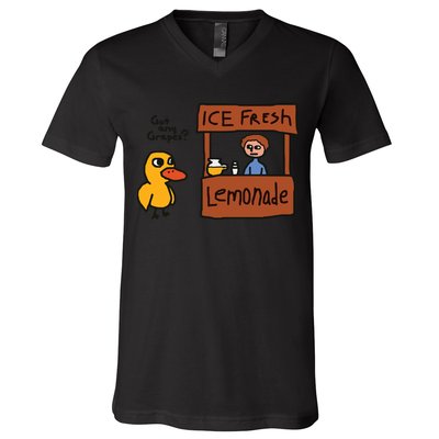 Got Any Grapes Funny Duck Ice Fresh Lemonade V-Neck T-Shirt