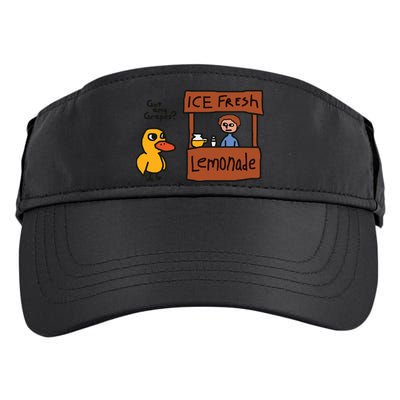 Got Any Grapes Funny Duck Ice Fresh Lemonade Adult Drive Performance Visor