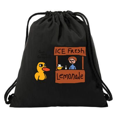 Got Any Grapes Funny Duck Ice Fresh Lemonade Drawstring Bag