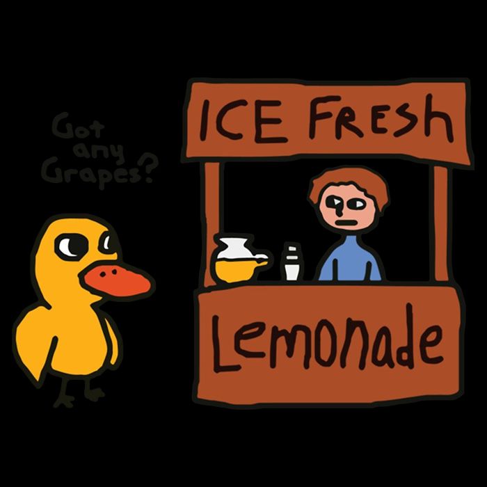 Got Any Grapes Funny Duck Ice Fresh Lemonade Drawstring Bag