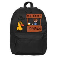 Got Any Grapes Funny Duck Ice Fresh Lemonade 16 in Basic Backpack