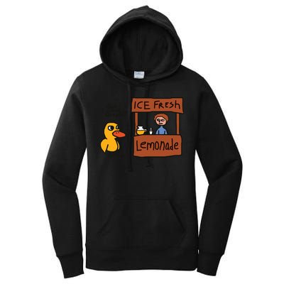 Got Any Grapes Funny Duck Ice Fresh Lemonade Women's Pullover Hoodie