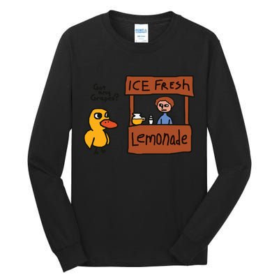 Got Any Grapes Funny Duck Ice Fresh Lemonade Tall Long Sleeve T-Shirt
