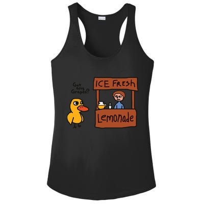 Got Any Grapes Funny Duck Ice Fresh Lemonade Ladies PosiCharge Competitor Racerback Tank
