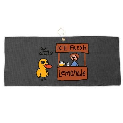 Got Any Grapes Funny Duck Ice Fresh Lemonade Large Microfiber Waffle Golf Towel
