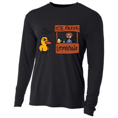 Got Any Grapes Funny Duck Ice Fresh Lemonade Cooling Performance Long Sleeve Crew