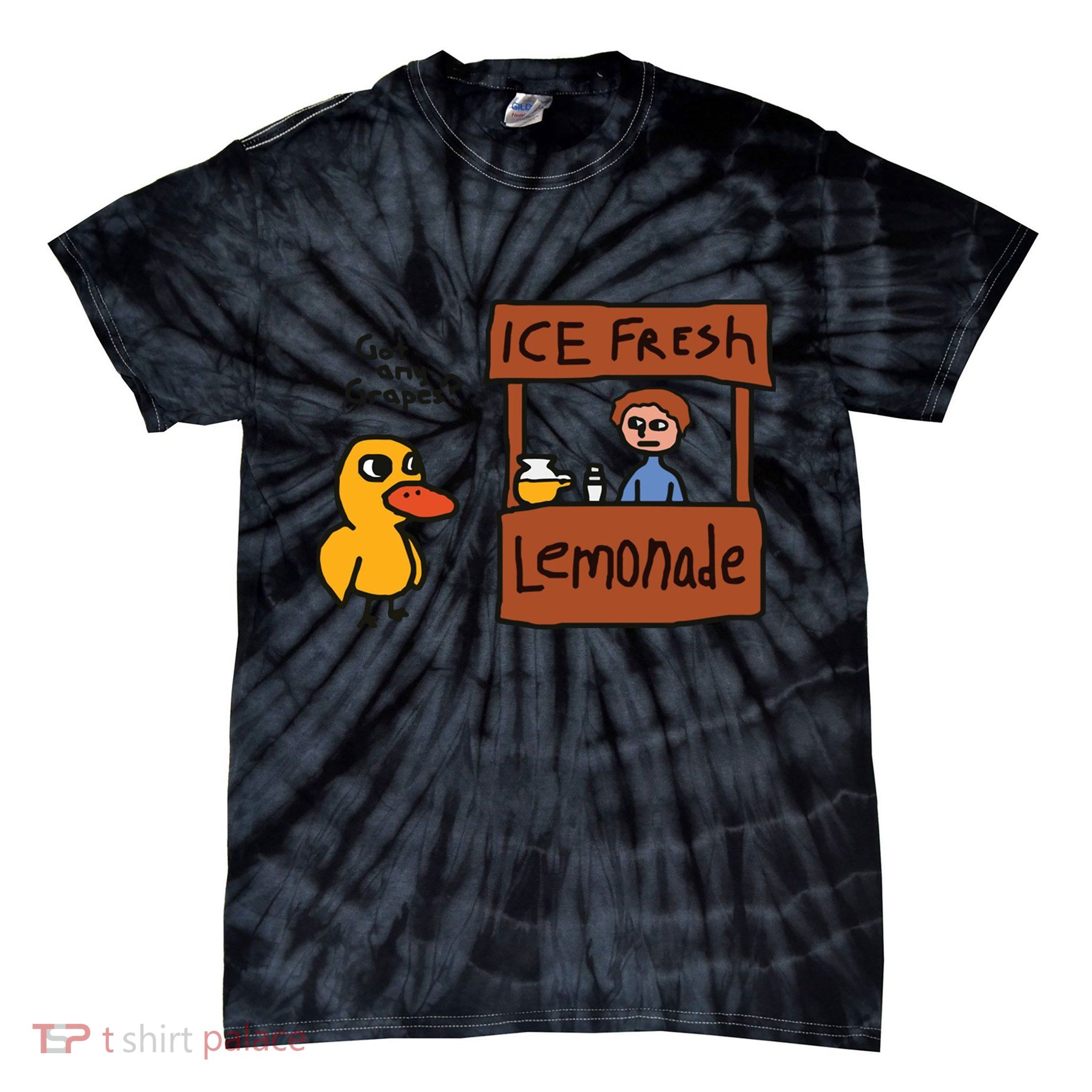 Got Any Grapes Funny Duck Ice Fresh Lemonade Tie-Dye T-Shirt