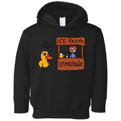 Got Any Grapes Funny Duck Ice Fresh Lemonade Toddler Hoodie