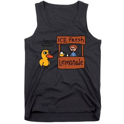 Got Any Grapes Funny Duck Ice Fresh Lemonade Tank Top