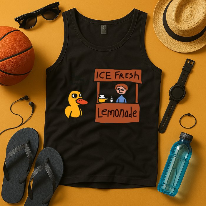 Got Any Grapes Funny Duck Ice Fresh Lemonade Tank Top