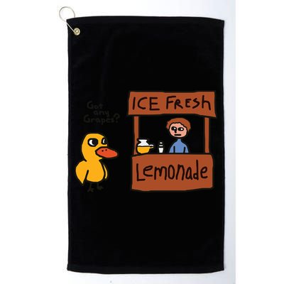 Got Any Grapes Funny Duck Ice Fresh Lemonade Golf Towel