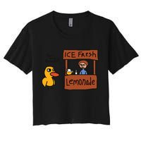 Got Any Grapes Funny Duck Ice Fresh Lemonade Crop Top