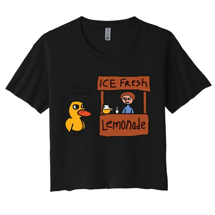 Got Any Grapes Funny Duck Ice Fresh Lemonade Crop Top