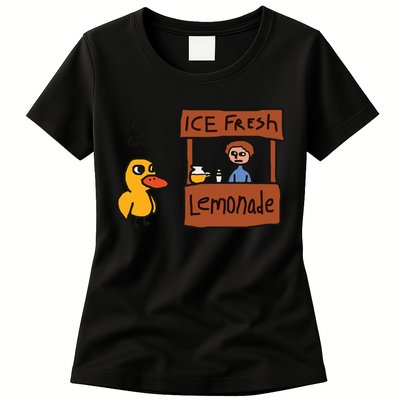 Got Any Grapes Funny Duck Ice Fresh Lemonade Womens T-Shirt