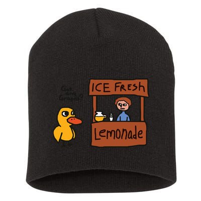 Got Any Grapes Funny Duck Ice Fresh Lemonade Short Acrylic Beanie