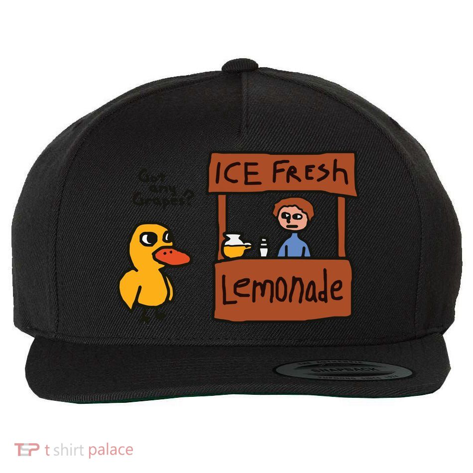 Got Any Grapes Funny Duck Ice Fresh Lemonade Wool Snapback Cap