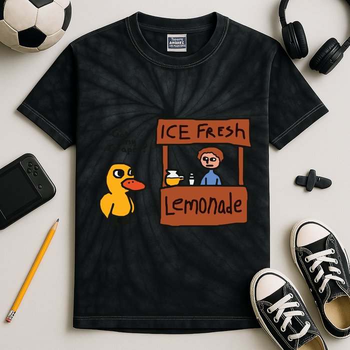 Got Any Grapes Funny Duck Ice Fresh Lemonade Kids Tie-Dye T-Shirt