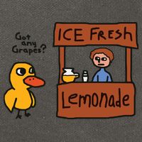 Got Any Grapes Funny Duck Ice Fresh Lemonade Cotton Canvas Backpack