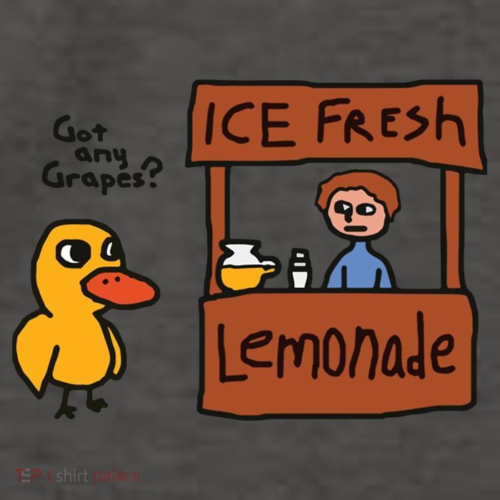 Got Any Grapes Funny Duck Ice Fresh Lemonade Vector Backpack