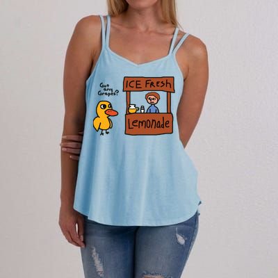 Got Any Grapes Funny Duck Ice Fresh Lemonade Women's Strappy Tank