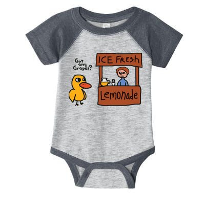 Got Any Grapes Funny Duck Ice Fresh Lemonade Infant Baby Jersey Bodysuit