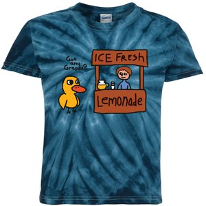 Got Any Grapes Funny Duck Ice Fresh Lemonade Kids Tie-Dye T-Shirt