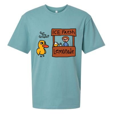 Got Any Grapes Funny Duck Ice Fresh Lemonade Sueded Cloud Jersey T-Shirt